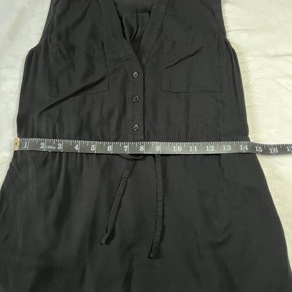 LOFT Sleeveless V-Neck Shirt Dress Size X-Small Knee Length Minimalist Casual - Picture 9 of 10